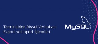 Terminalden Mysql Veritabanı Export ve Import İşlemleri